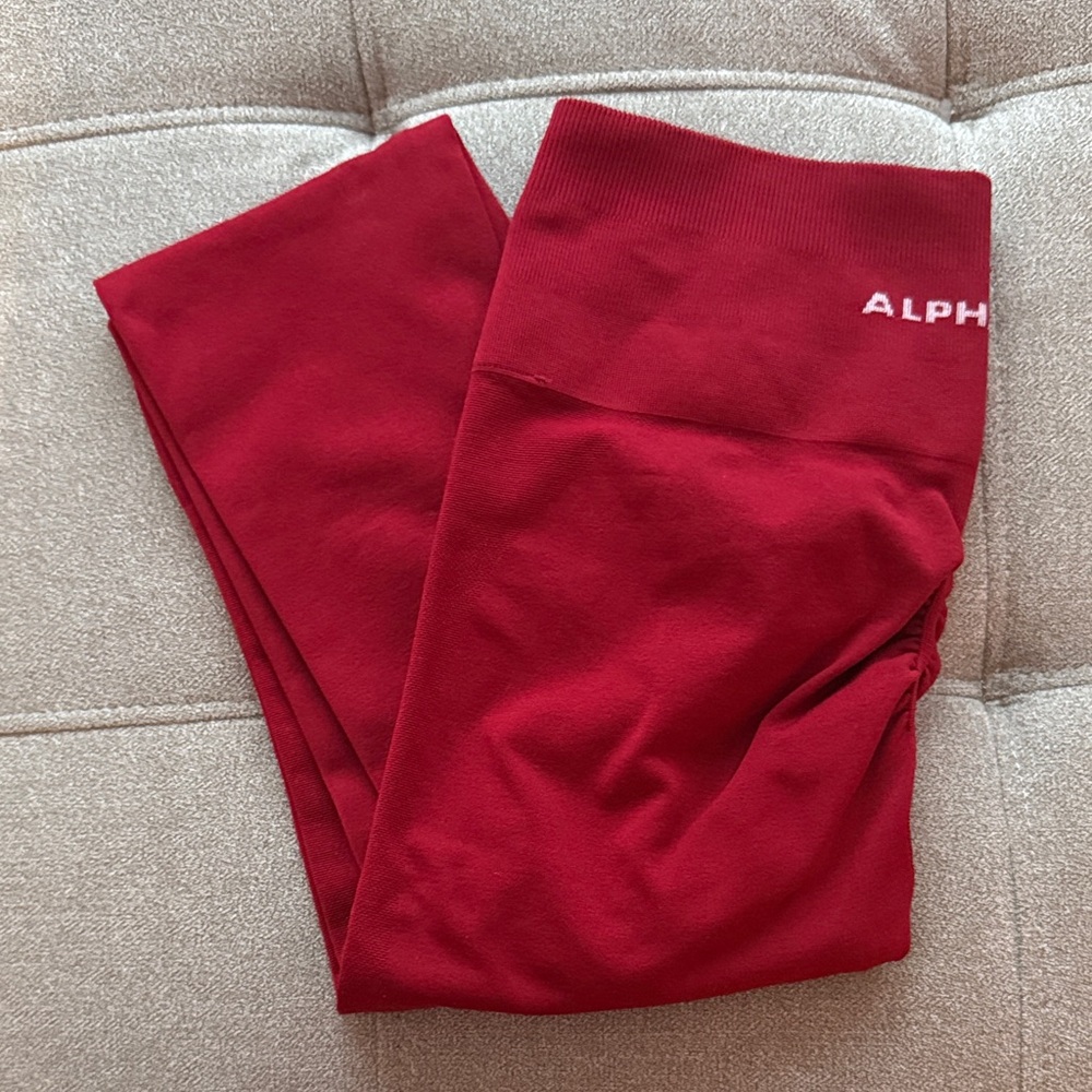 Alphalete Women's Red Amplify Leggings